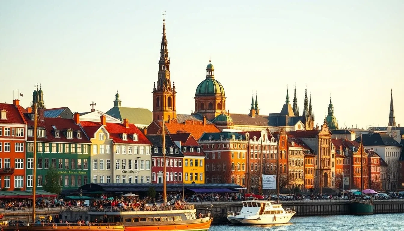 Frederikshavn town, coast and North Jutland scenery in Denmark