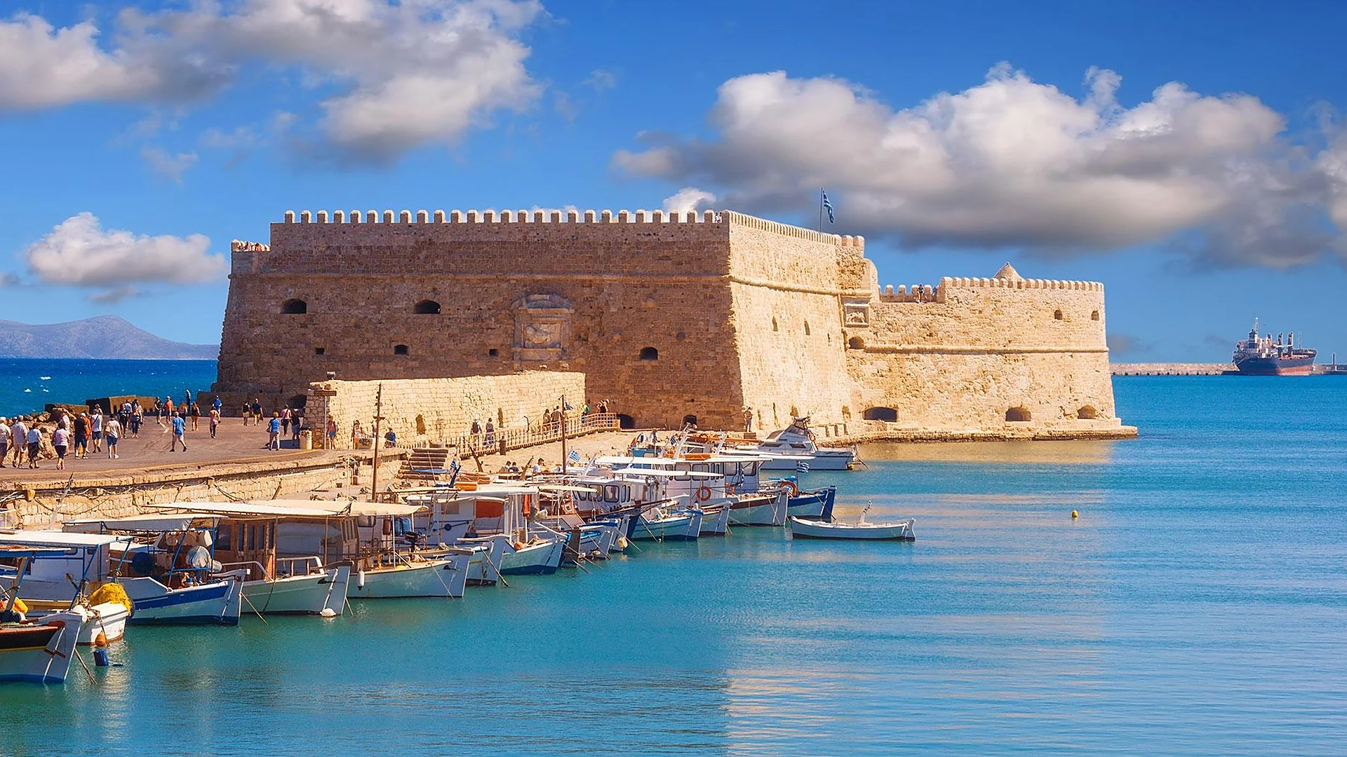 Koules fortress and harbour in Heraklion, Crete