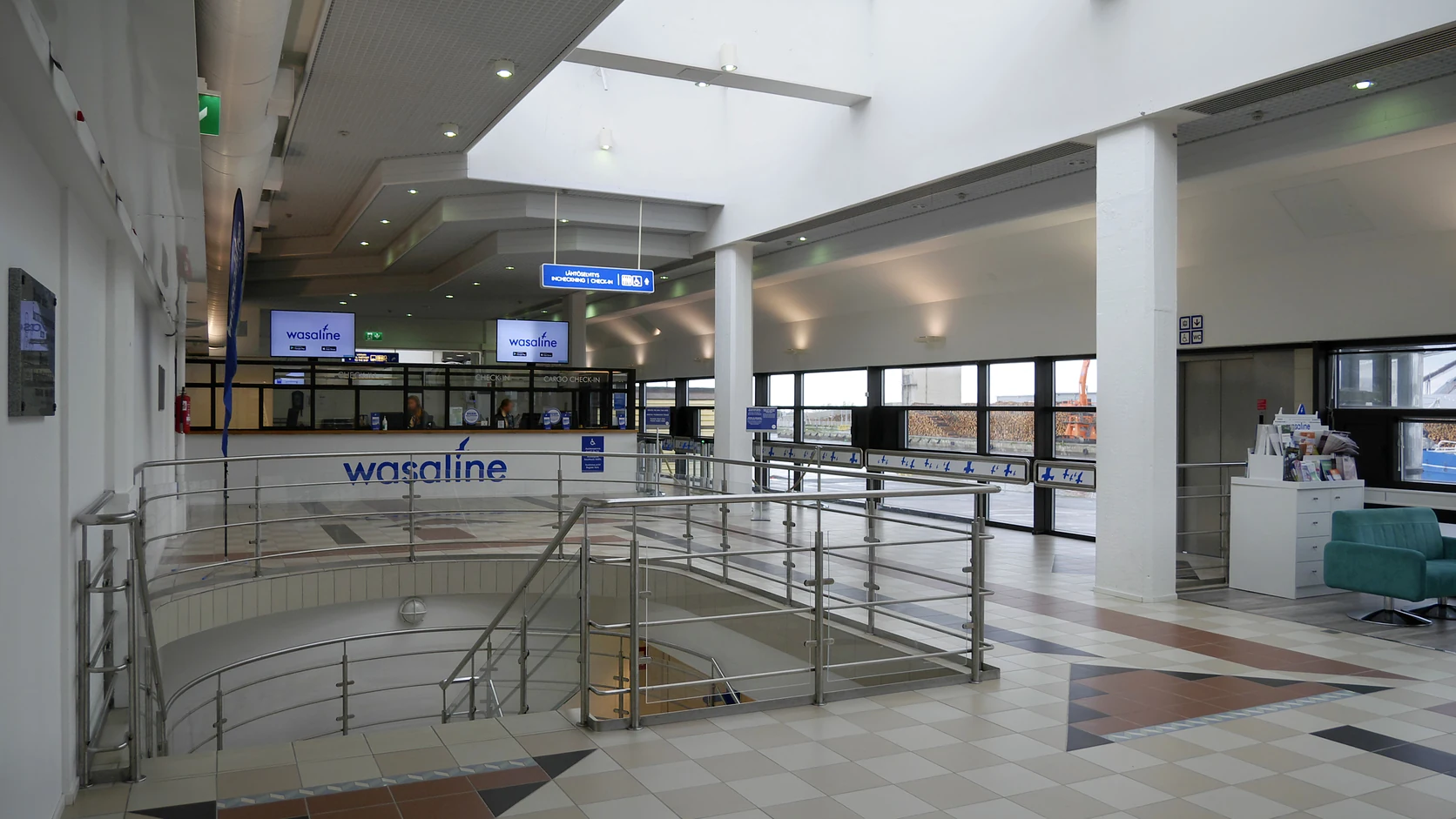 Wasaline passenger ferry terminal at Vaskiluoto in Vaasa, Finland