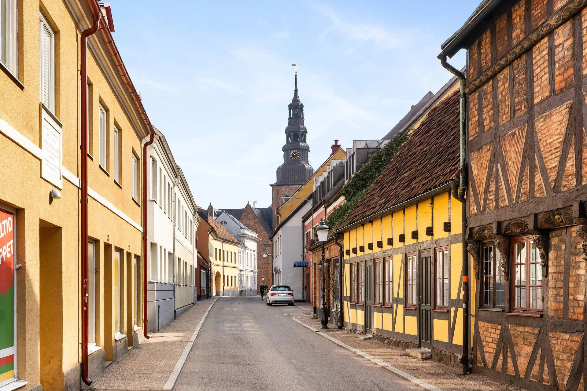 Ystad ferry port in southern Sweden