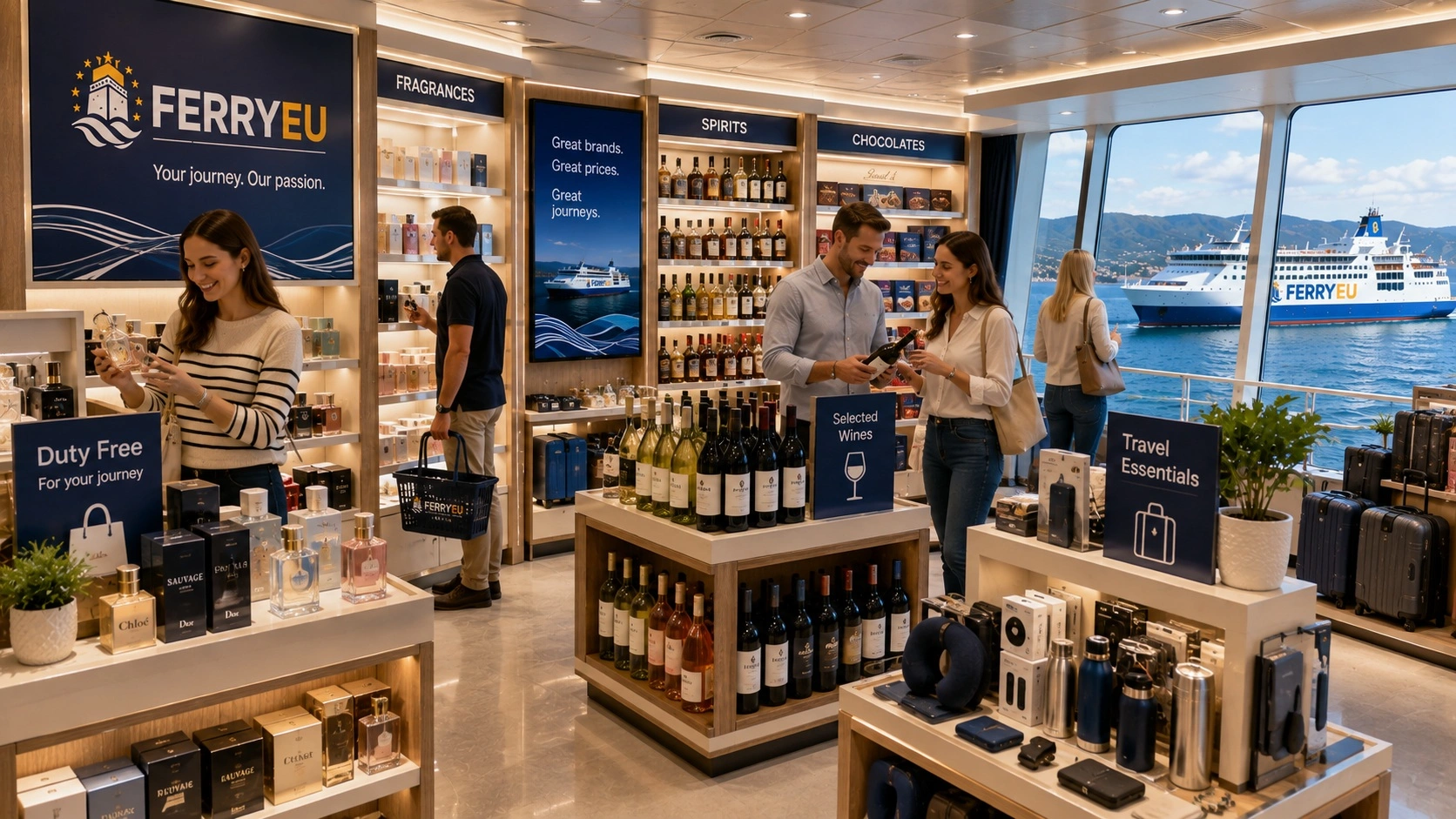 Ferry onboard shop