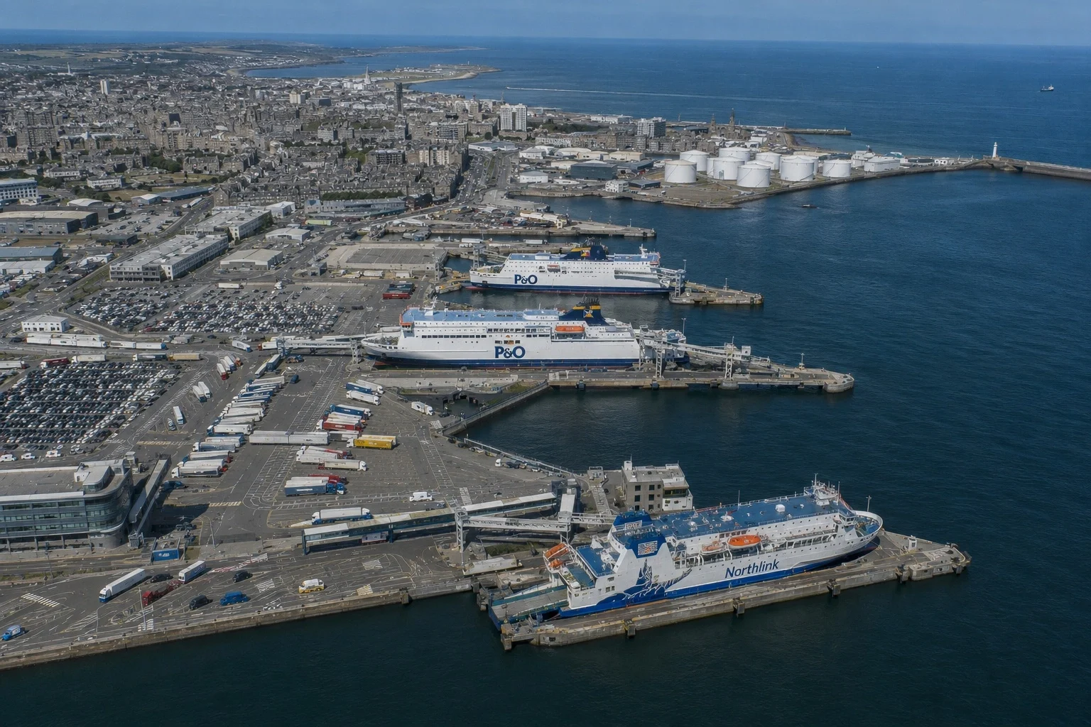 Aberdeen ferry terminal and harbour