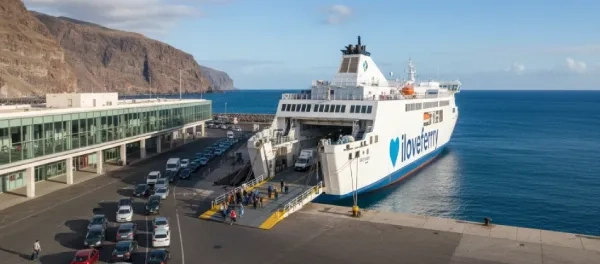 Fred. Olsen Express ferry at Agaete in Gran Canaria