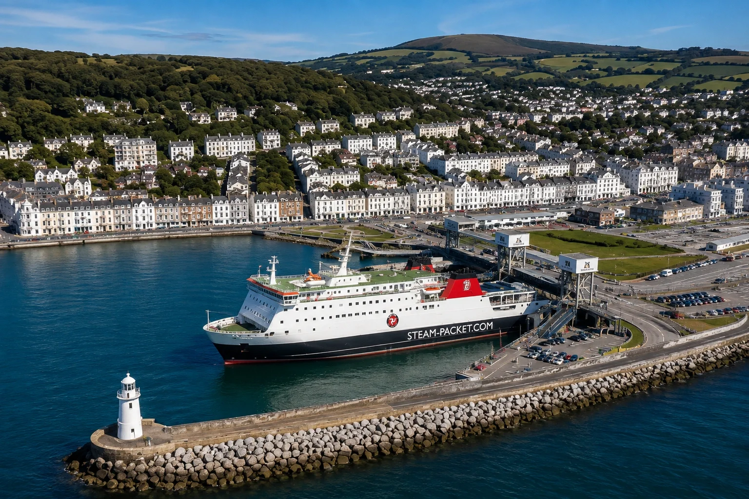Douglas Sea Terminal and harbour on the Isle of Man