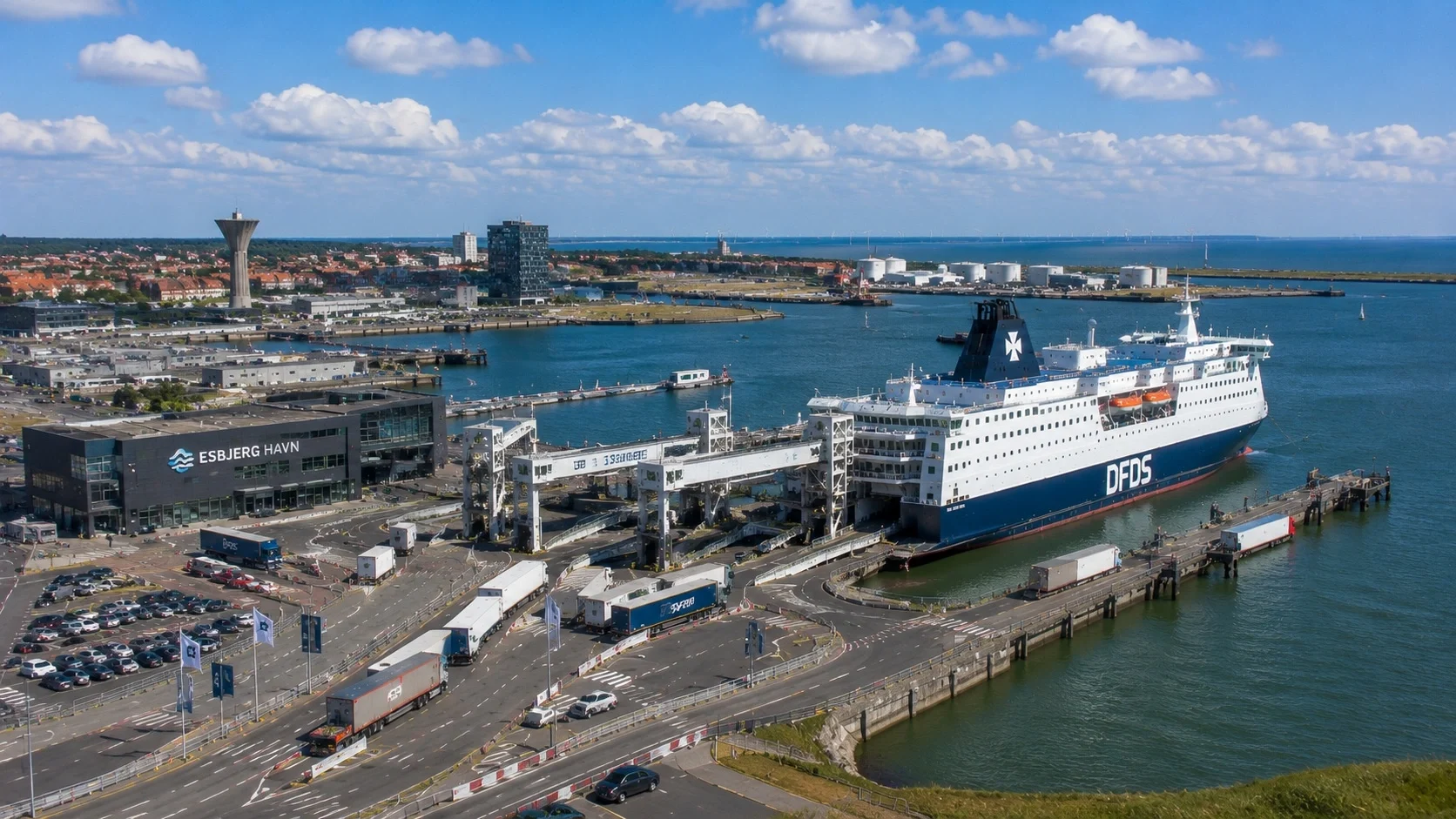 Esbjerg passenger ferry terminal for the short crossing to Fanø