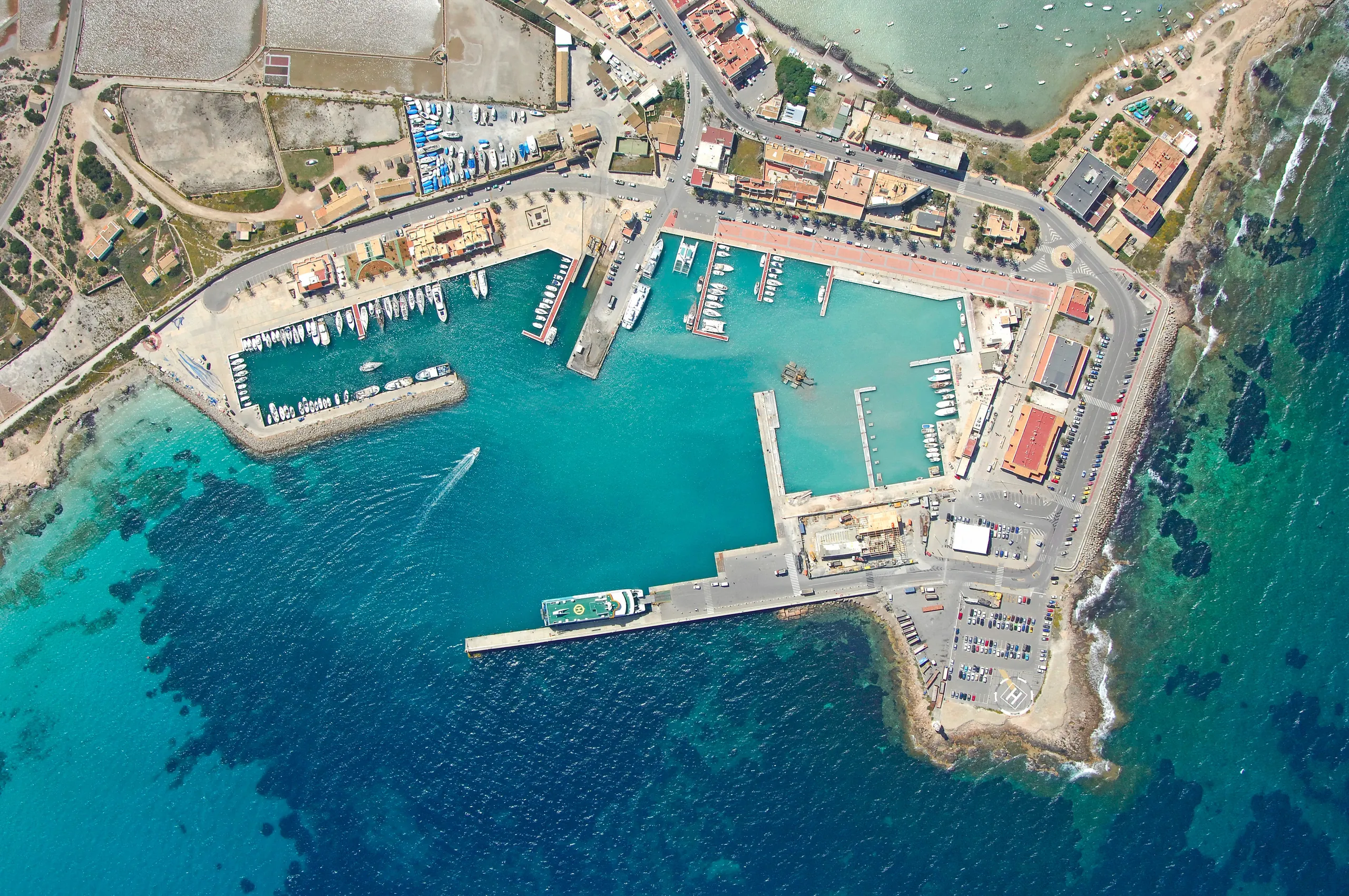 La Savina and the Formentera coastline