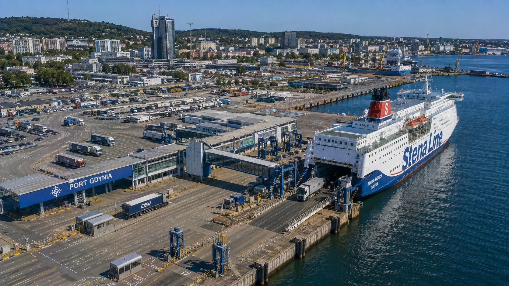 Stena Line passenger ferry terminal at Gdynia, Poland