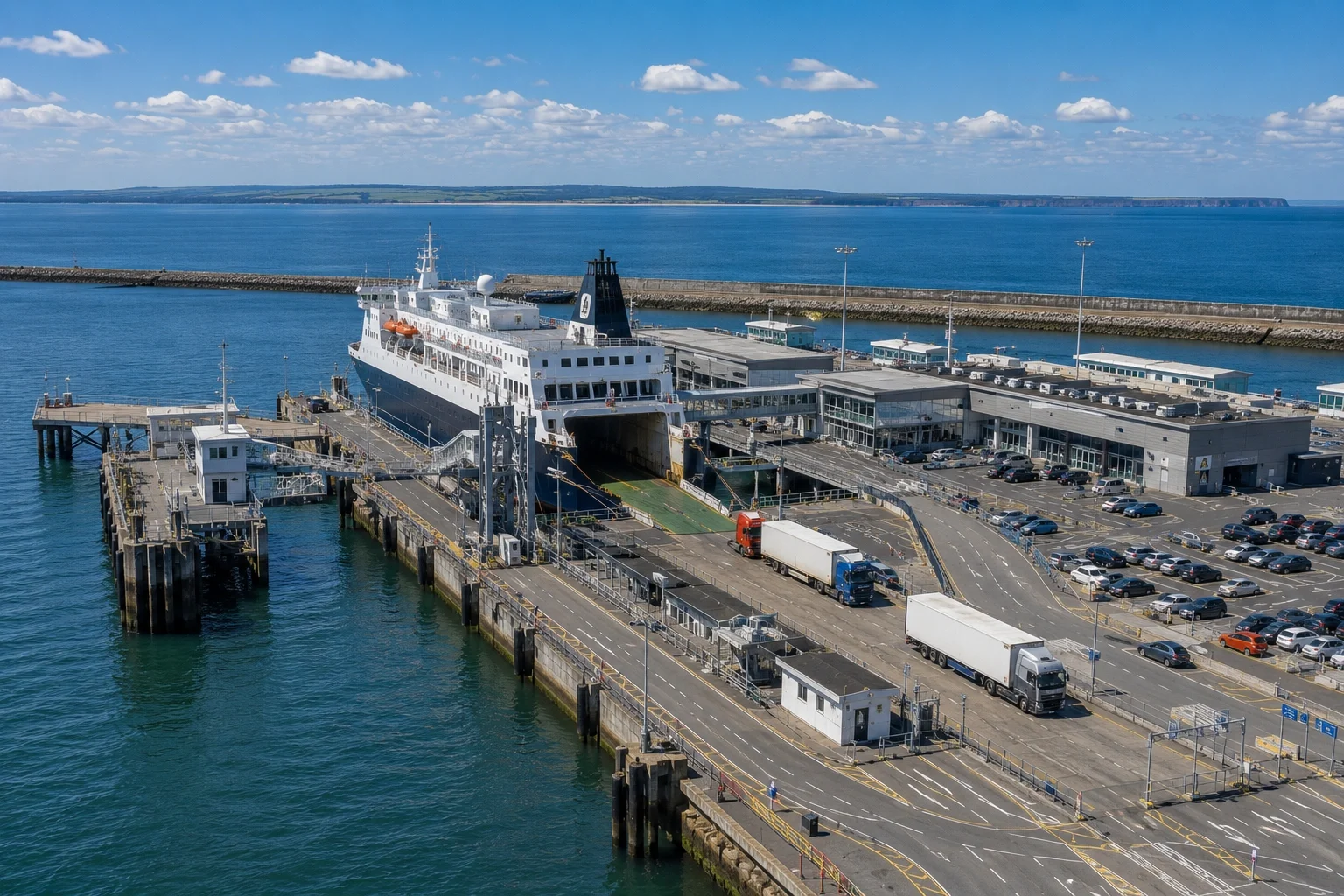 Southampton ferry terminal and waterfront