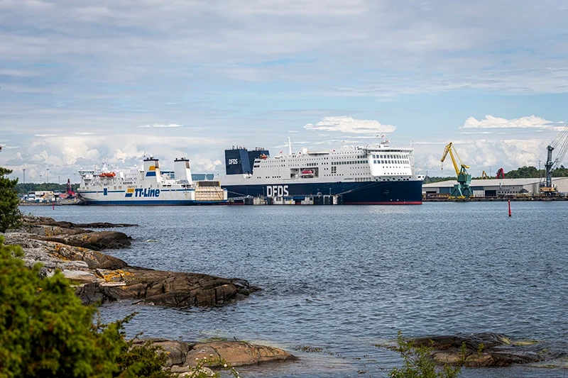 Passenger ferries at Karlshamn harbour