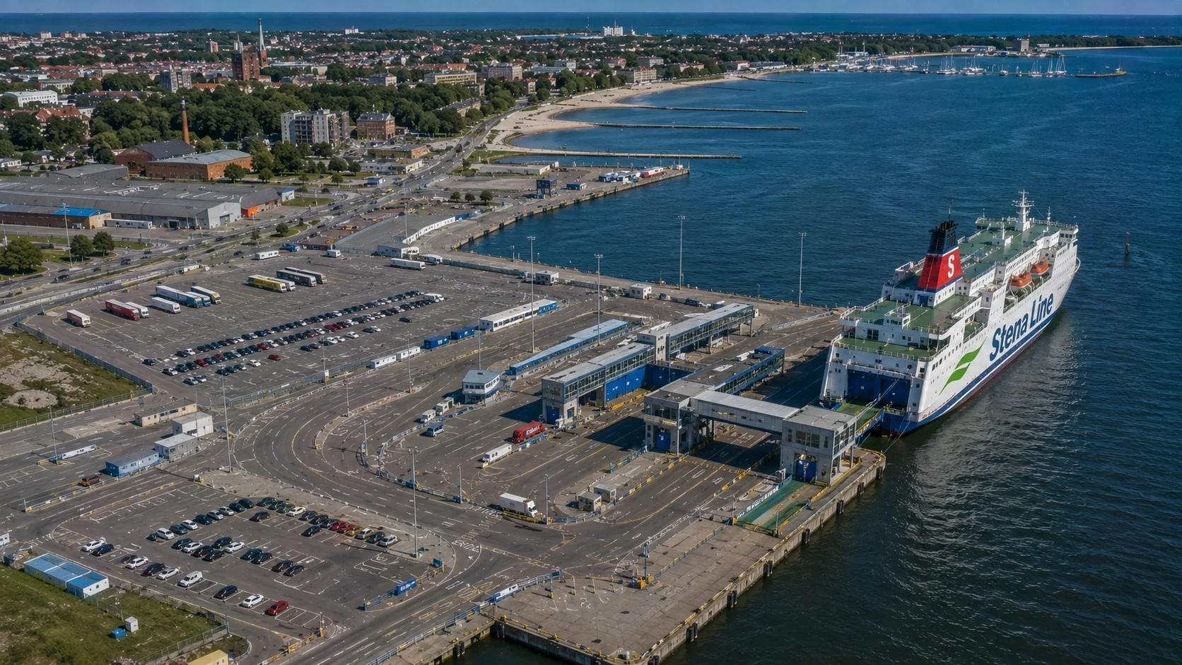 Stena Line passenger ferry terminal at Liepaja, Latvia