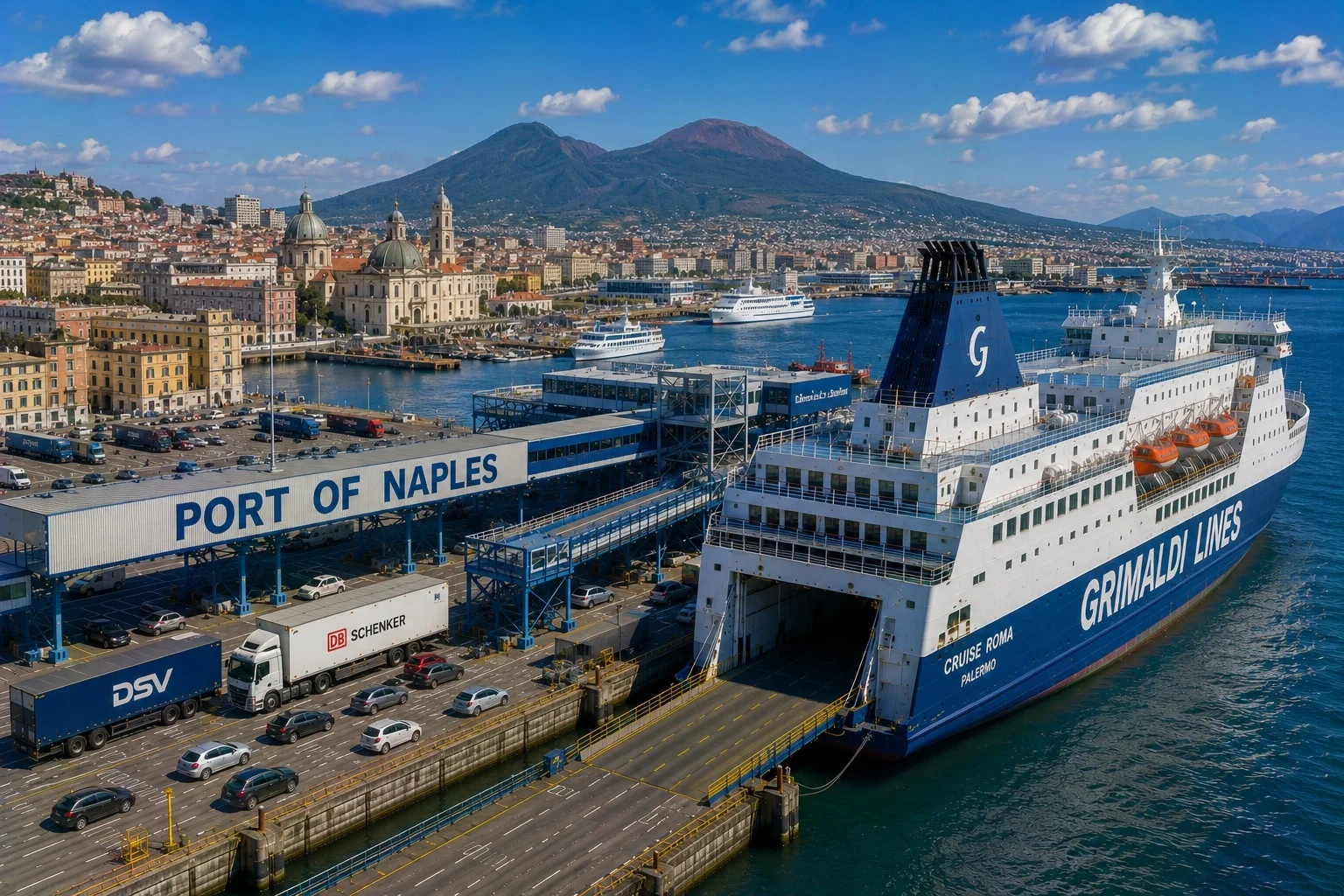 Naples ferry port