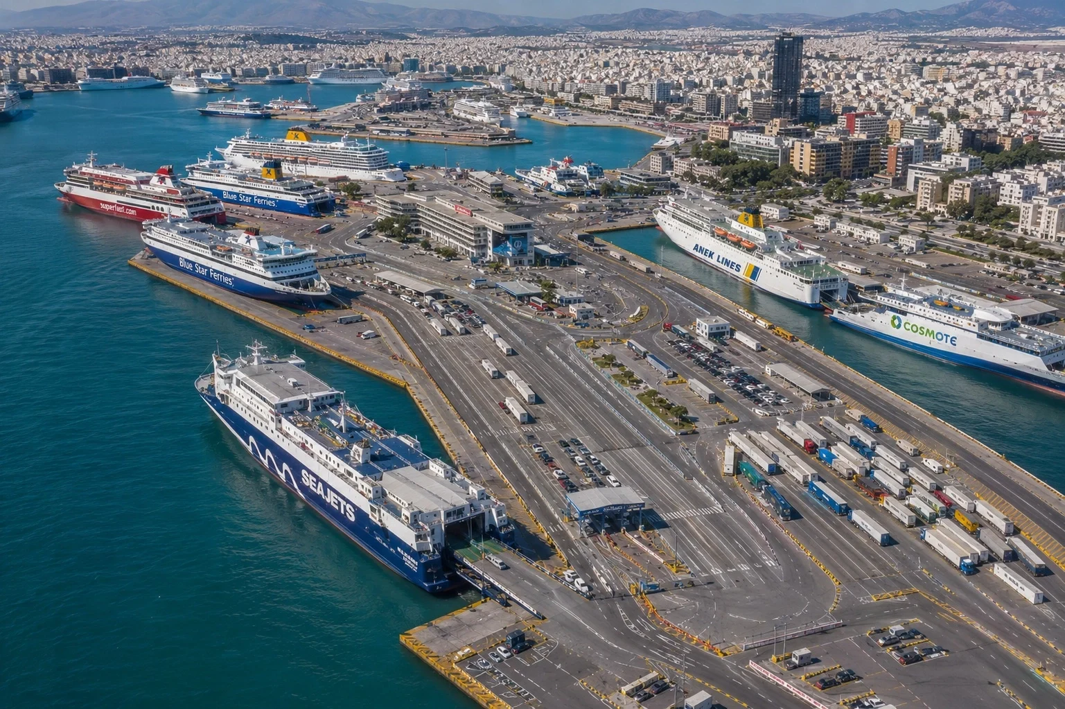 Piraeus ferry port