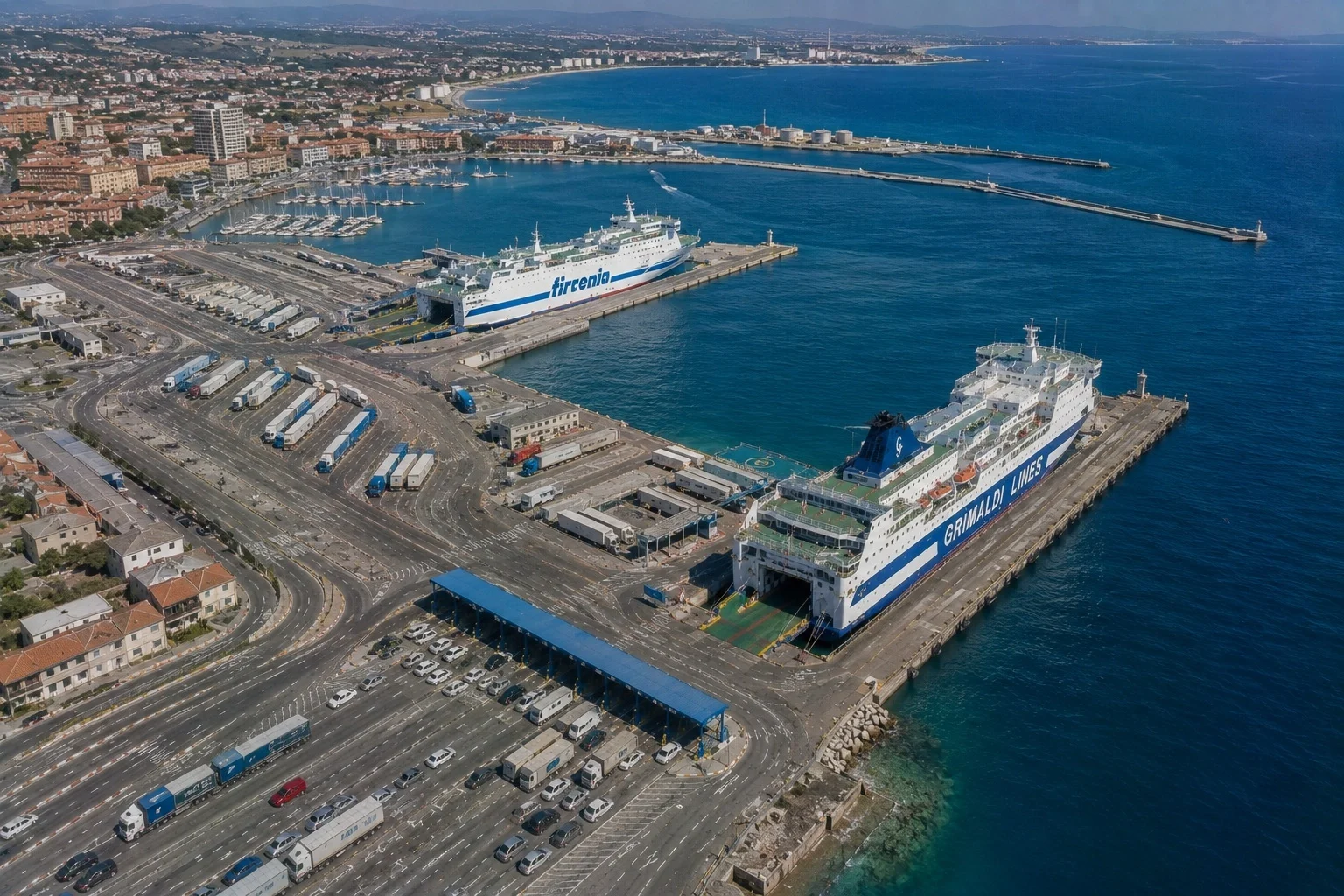 Porto Torres ferry port in Sardinia