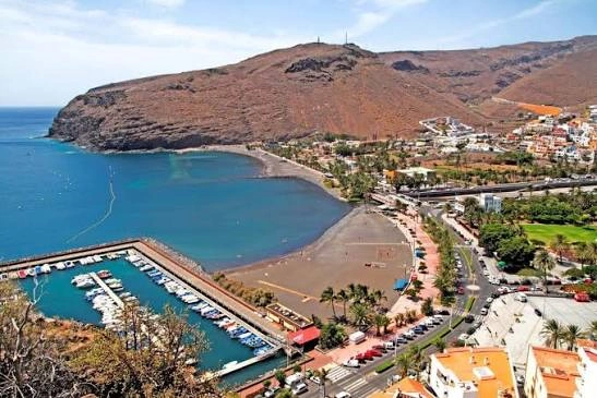 San Sebastián harbour on La Gomera