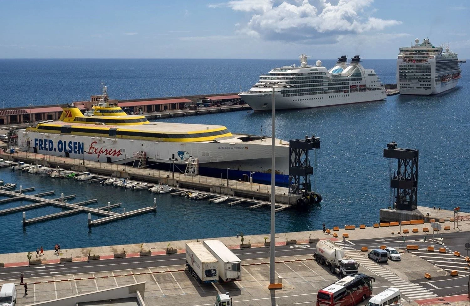Santa Cruz de La Palma ferry terminal and waterfront