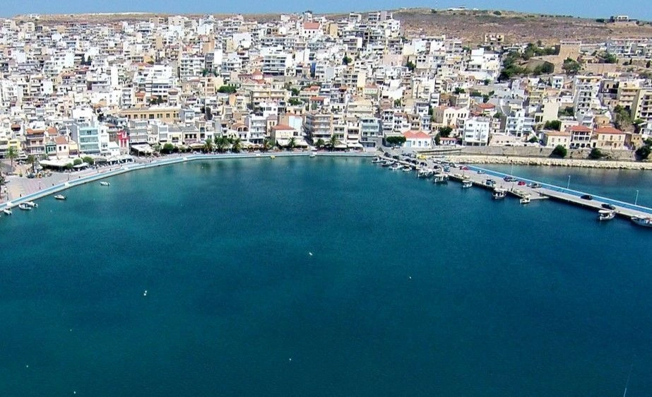 Sitia harbour and eastern Crete coastline