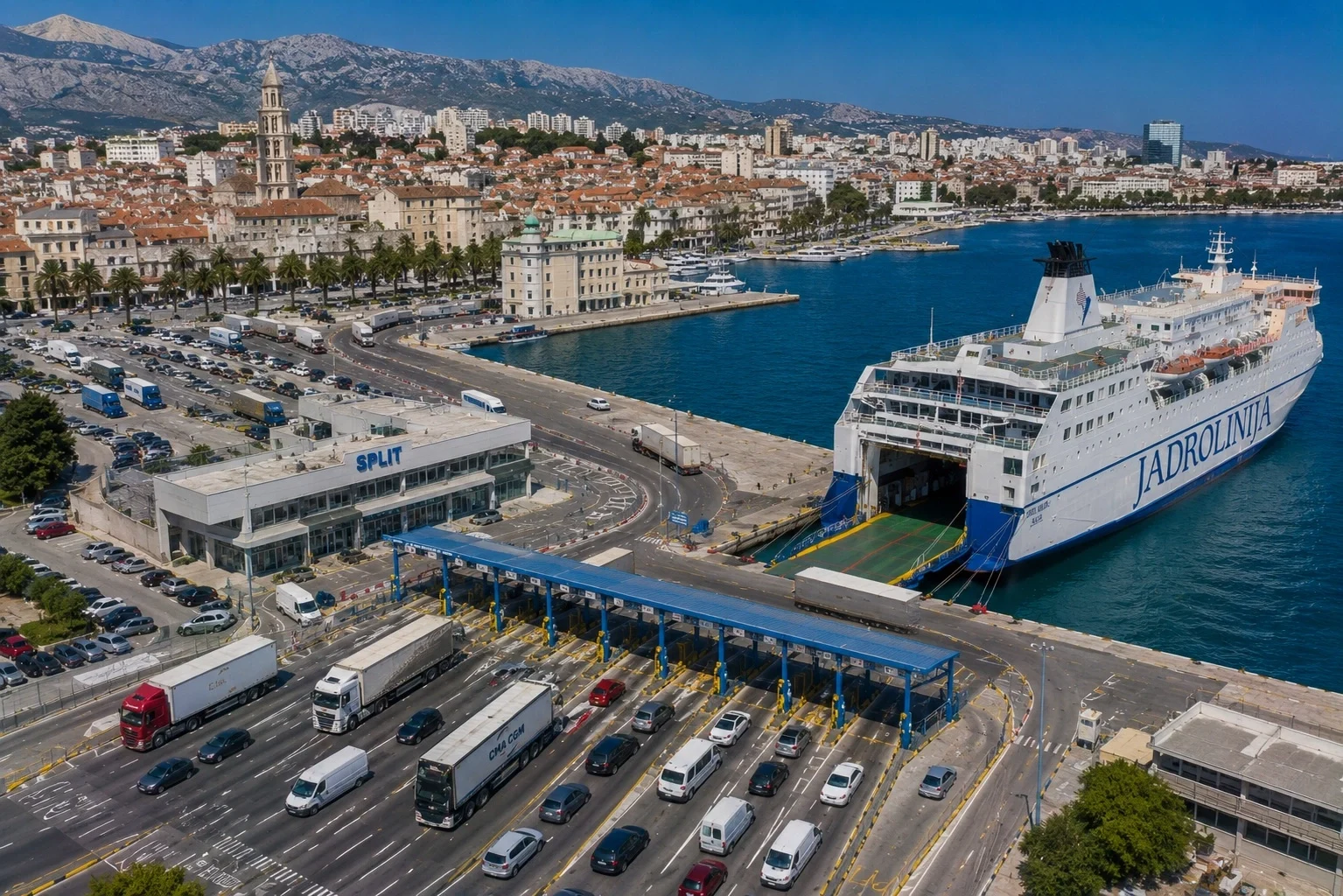 Jadrolinija ferry at Split passenger port