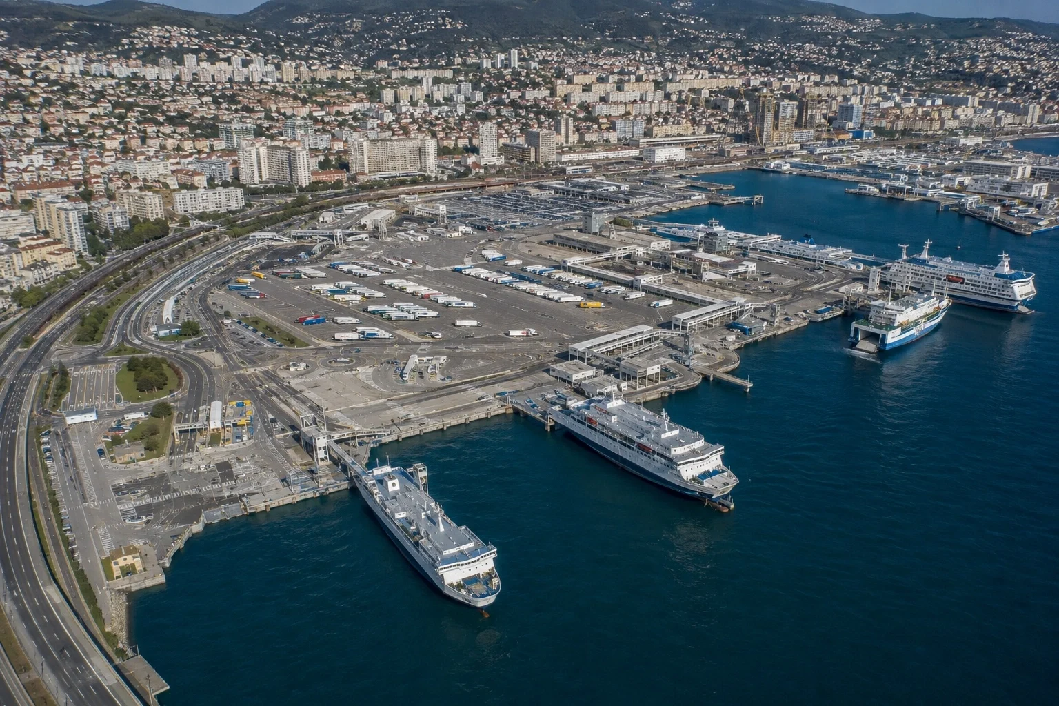 Toulon ferry port