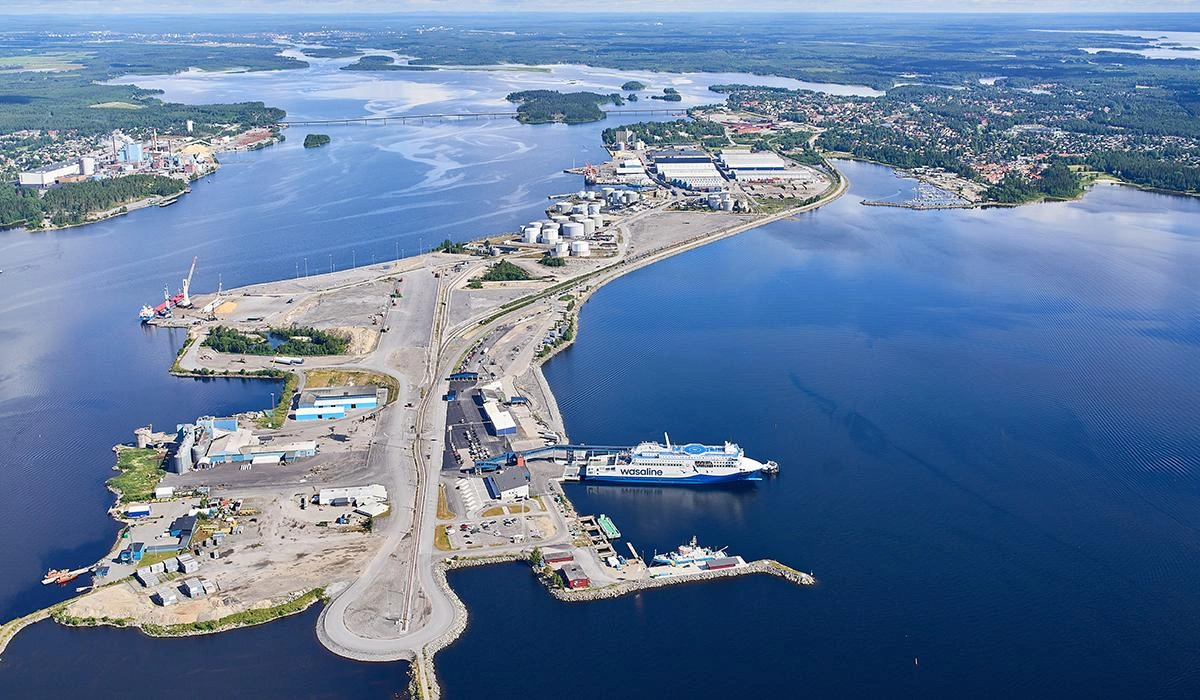 Umeå ferry port area in Sweden