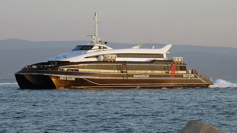 Krilo Eclipse high-speed ferry operated by Krilo Kapetan Luka