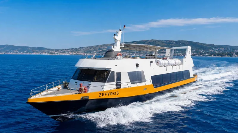 Zefyros passenger ferry operated by Mantoudi Lines, now M Lines