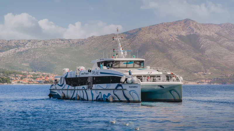 Puntamika high-speed catamaran operated by TP Line