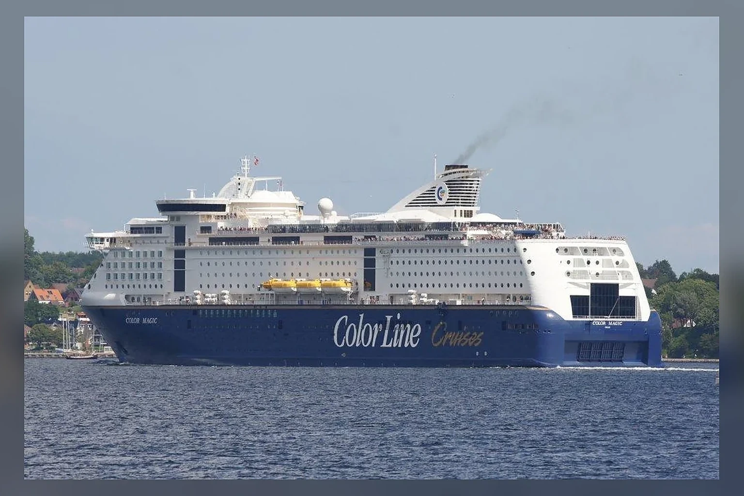 Color Line ferry sailing between Scandinavia and continental Europe