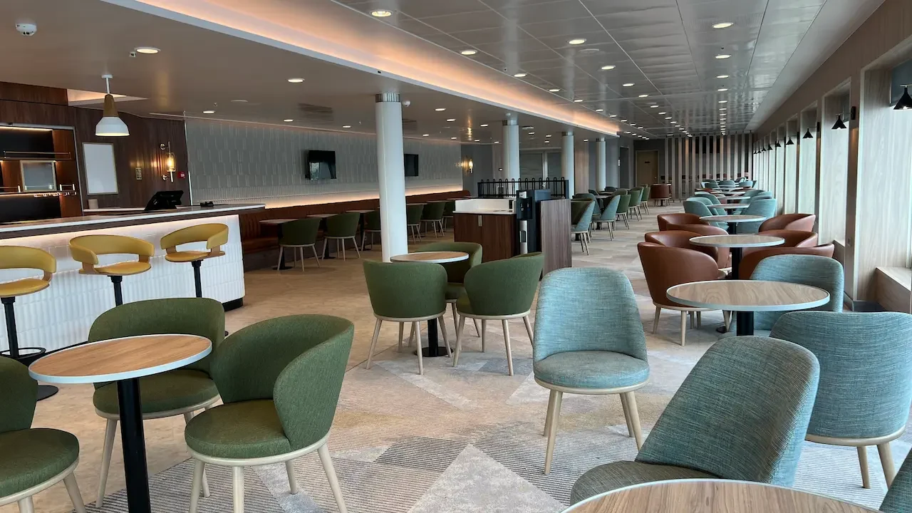 The Bar seating area aboard Manxman