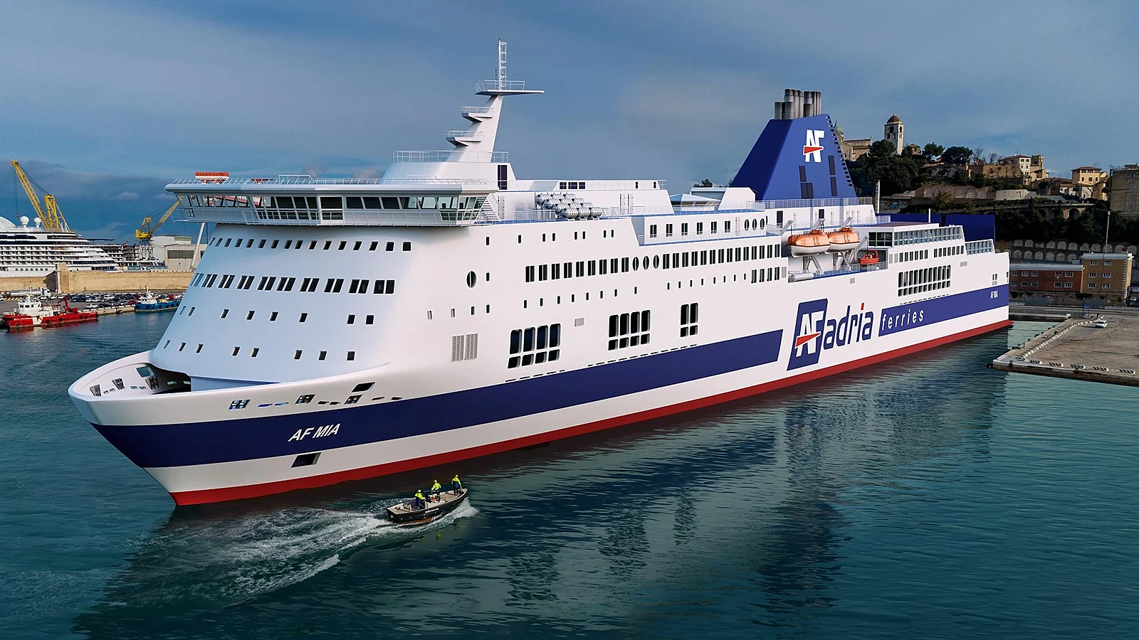 Adria Ferries passenger and vehicle ferry serving Italy and Albania