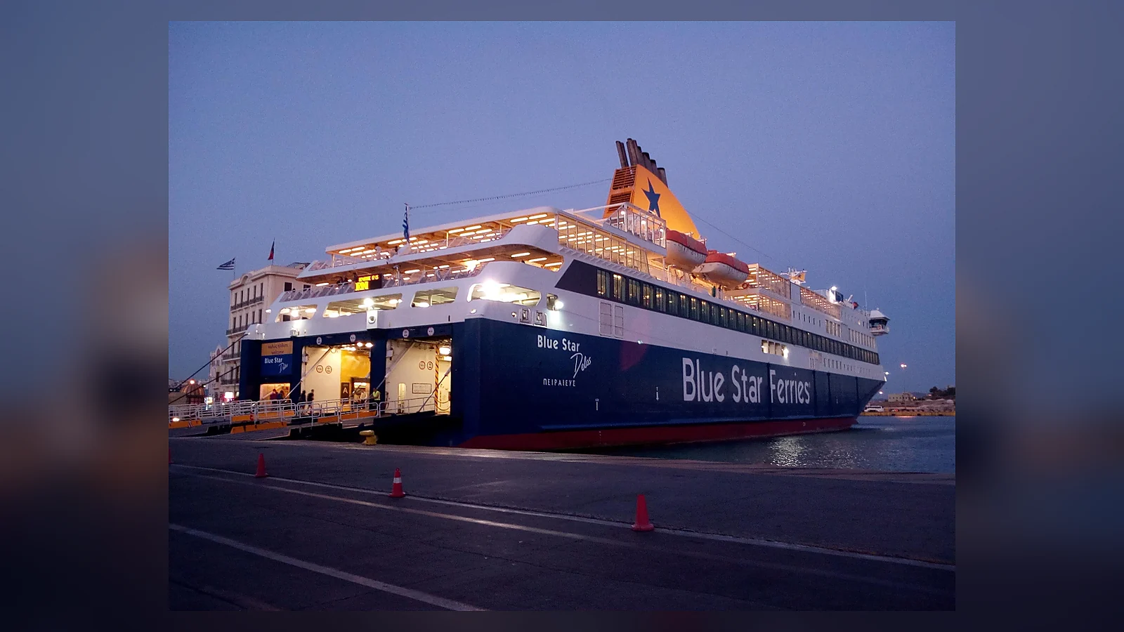 Blue Star Ferries ship at sea