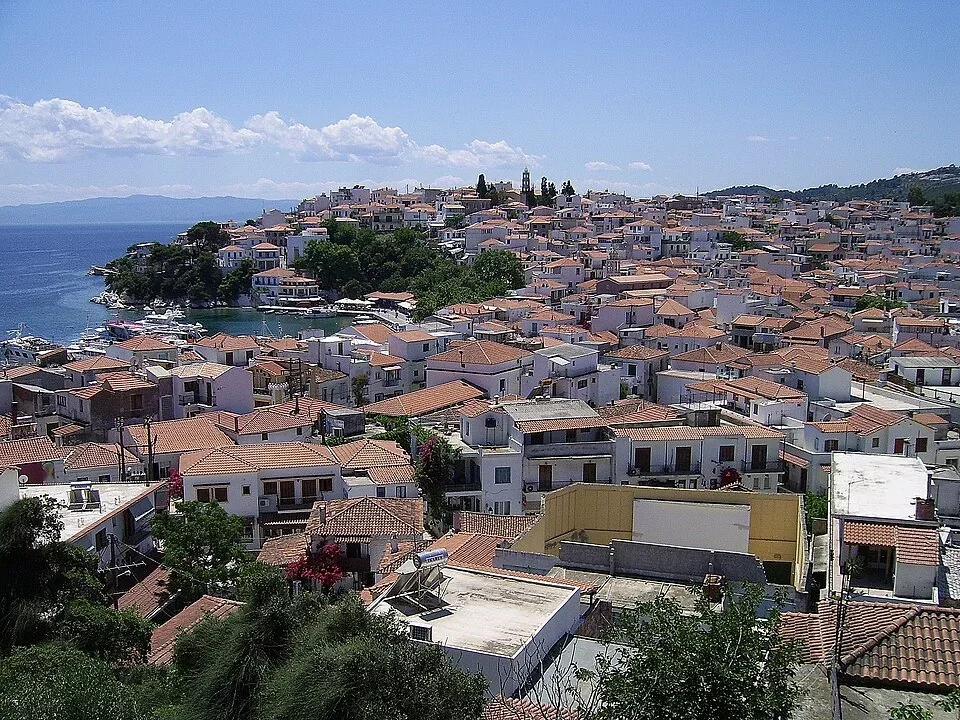 View of Skiathos, Greece
