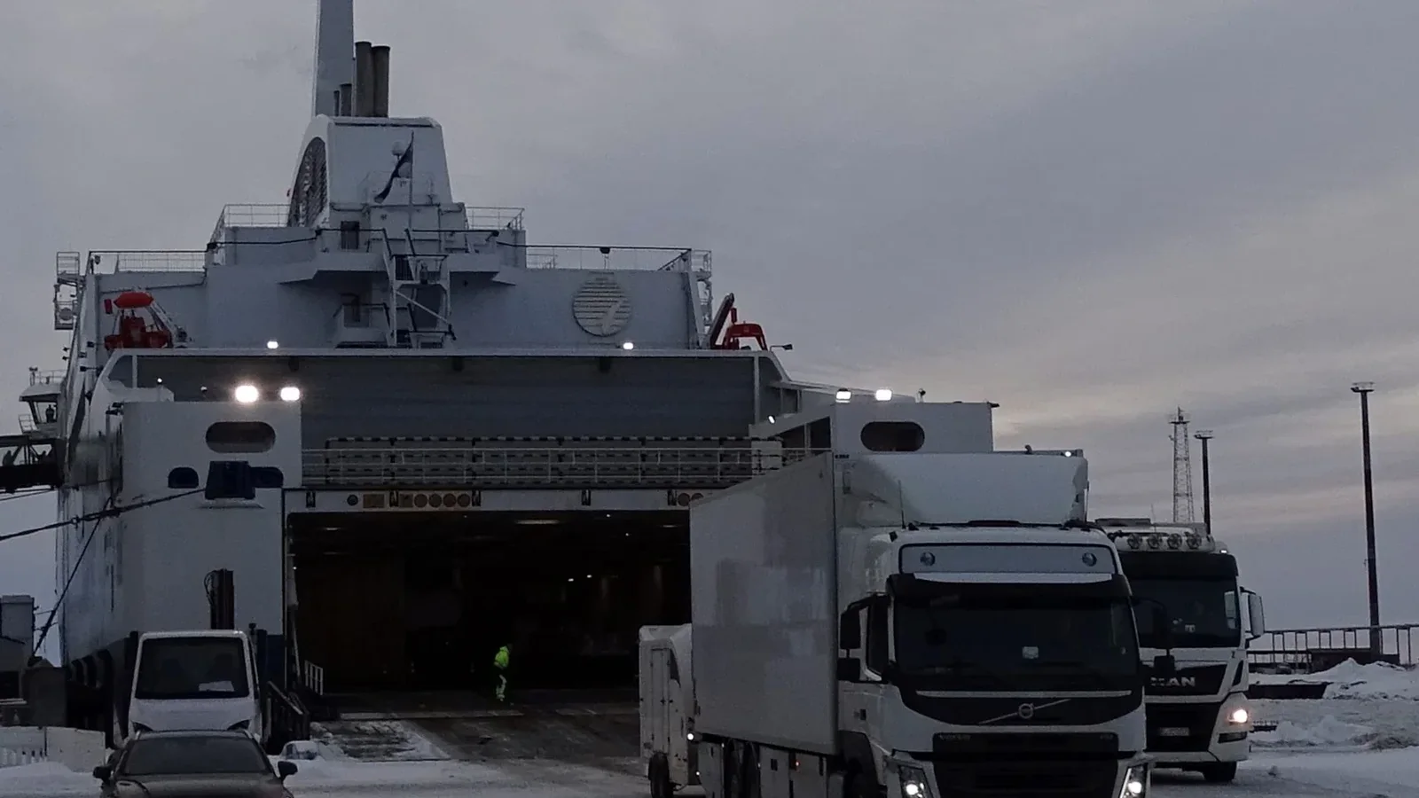 Example of a ferry boarding ramp at Wasaline