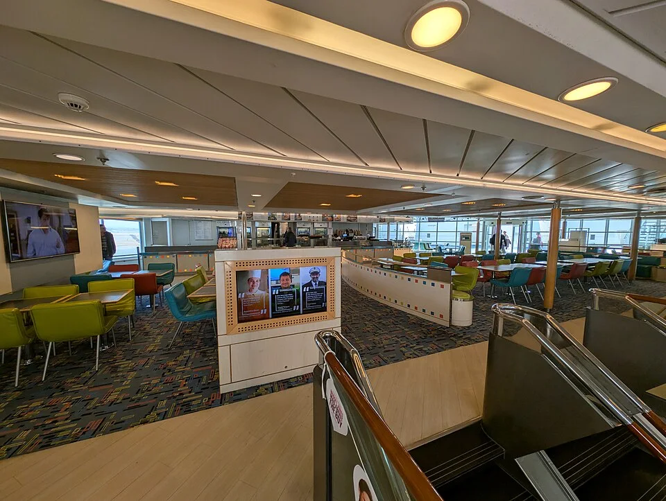 Example: Le Café du Festival on Deck 9 - MV Mont St Michel 2025-03-30
